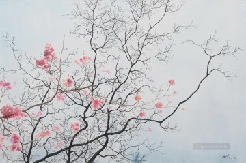 branch in February modern flowers Oil Paintings